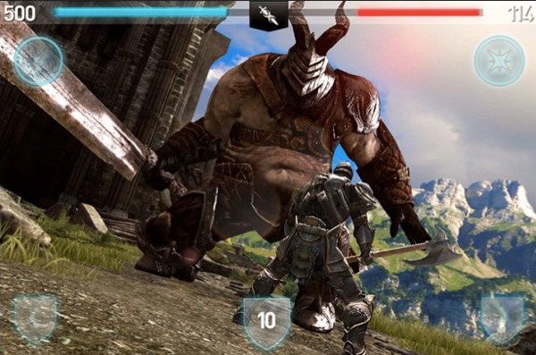 Infinity Blade II on iOS