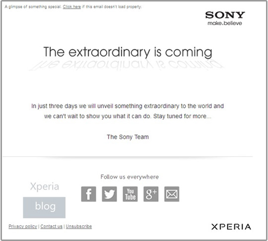 The extraordinary is coming