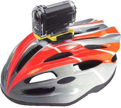 Sony Action Cam on Helmet