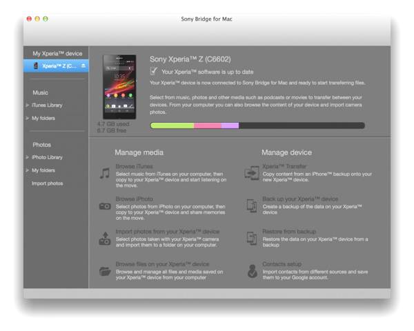 Sony Bridge for Mac