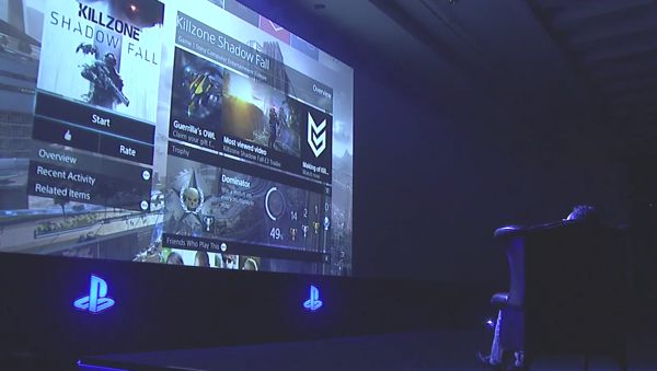 Gamescom 2013 PS4 Dashboard