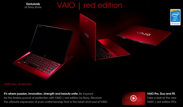 Sony VAIO | red edition