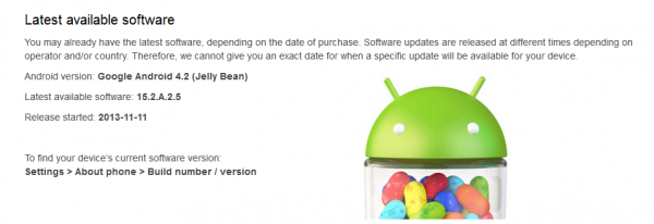 Xperia M Dual Update November