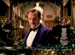 Ralph Fiennes is amazing and center framed.