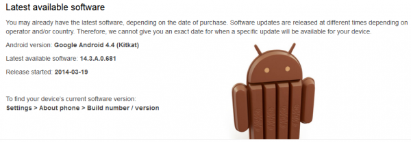 Xperia Z Ultra KitKat Update