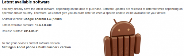 Xperia Tablet Z May 2014 KitKat Update