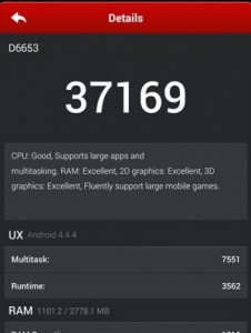 AnTuTu Xperia Z3 Benchmarks