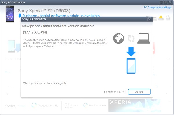 Sony Xperia Z2 Update 17.1.2.A.0.314