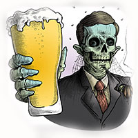 Zombie With Beer