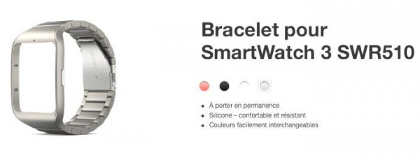 Sony Stainless Steel Smartwatch 3 Wrist Strap SWR510